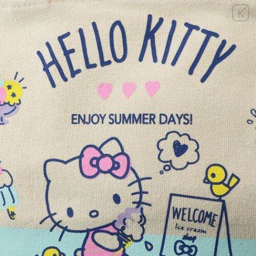Japan Sanrio Canvas Bag with Insulation Pouch - Hello Kitty - 3