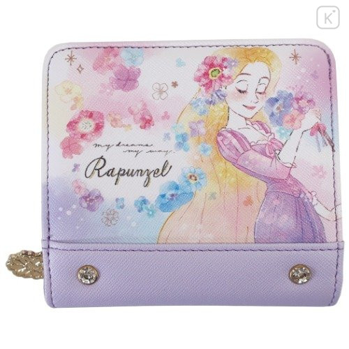 Japan Disney Bi-Fold Wallet - Princess Rapunzel - 1