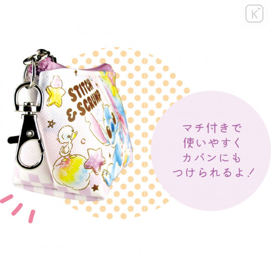Japan Disney Triangular Mini Pouch - Stitch - 3