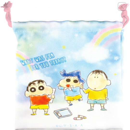 Japan Crayon Shin-chan Drawstring Bag - Friends - 3