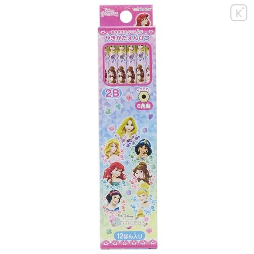 Japan Disney Princess 2B Pencil 12pcs Set - 1