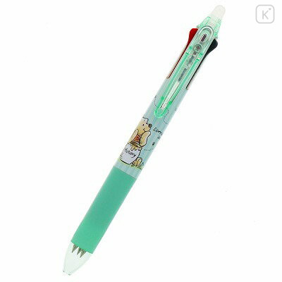 Japan Disney FriXion Erasable 3 Color Multi Gel Pen - Winnie The Pooh & Piglet - 1