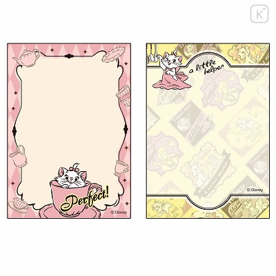 Japan Disney Mini Notepad - Marie Cat - 2