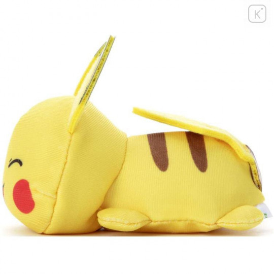Japan Pokemon Munyumaru Yamper Plush - Pikachu Smile - 2
