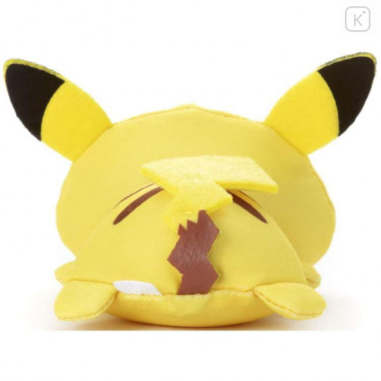 Japan Pokemon Munyumaru Yamper Plush - Pikachu Smile - 3