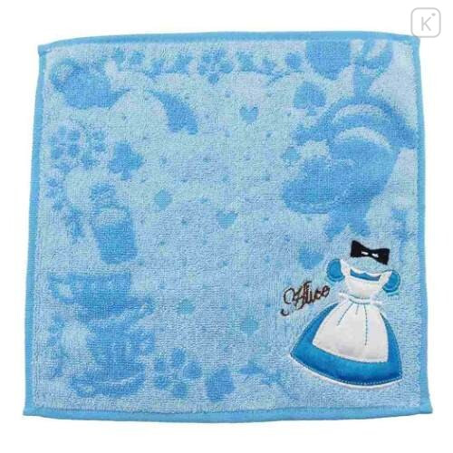 Japan Disney Jacquard Handkerchief Wash Towel - Alice in Wonderland - 1