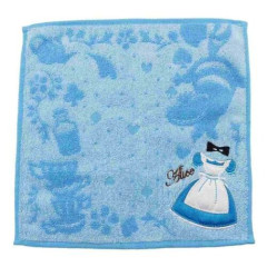 Japan Disney Jacquard Handkerchief Wash Towel - Alice in Wonderland