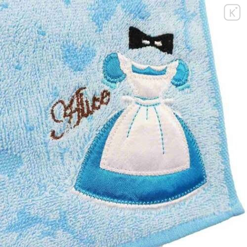 Japan Disney Fluffy Handkerchief Wash Towel - Alice in Wonderland - 3