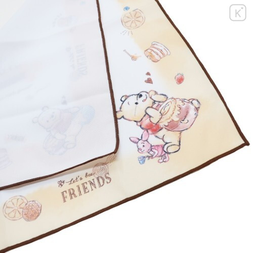 Japan Disney Furoshiki Lunch Wrap Table Napkin Bento Bag - Winnie The Pooh - 2