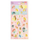 Japan Disney Sticker - Princess Ariel Rapunzel Jasmine