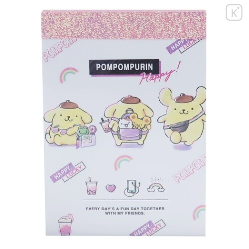 Japan Sanrio Mini Notepad - Pompompurin Travel - 1