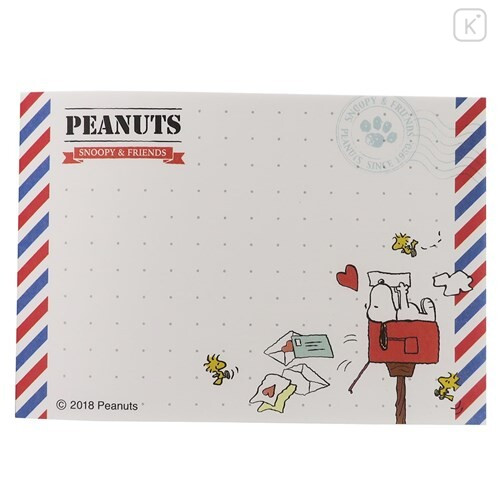 Japan Snoopy Mini Notepad - Mail - 3