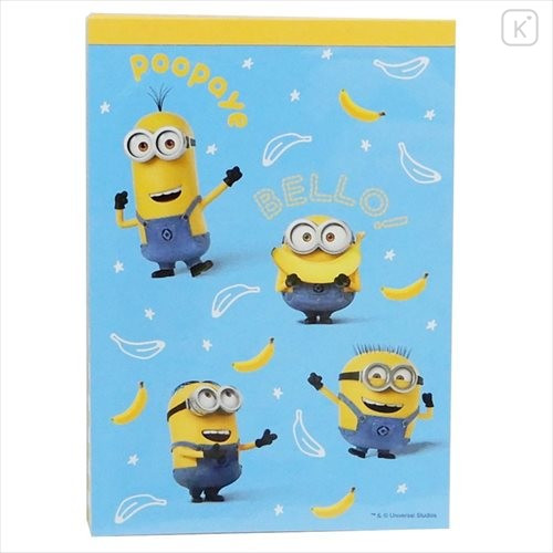 Japan Despicable Me A6 Notepad - Minions - 1