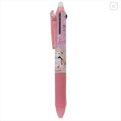 Japan Disney FriXion Ball 3 Color Multi Erasable Gel Pen - Ariel - 1