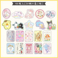 Japan Sanrio Sticker with Case - Sanrio Family Pink - 5