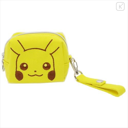 Japan Pokemon Mini Pouch with Hand Strap - Pikachu - 1