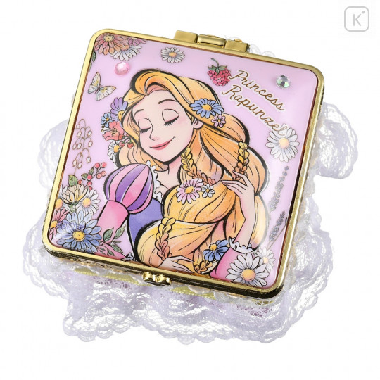 Japan Disney Store Notepad Memo Mirror Jewelry Box - Rapunzel Cheerful Dance - 2