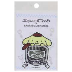 Japan Sanrio Vinyl Sticker - Pompompurin / Super Cub Logo