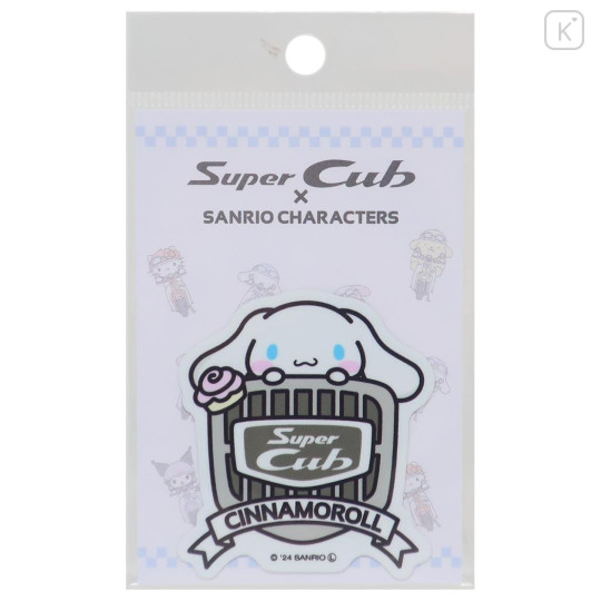 Japan Sanrio Vinyl Sticker - Cinnamoroll / Super Cub Logo - 1