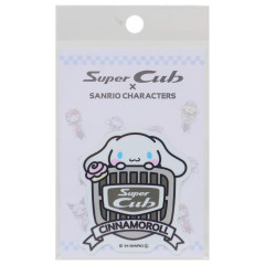 Japan Sanrio Vinyl Sticker - Cinnamoroll / Super Cub Logo