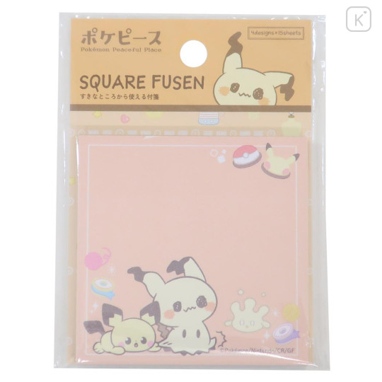 Japan Pokemon Sticky Notes - Milcery & Mimikyu & Pichu / Pokepeace - 1