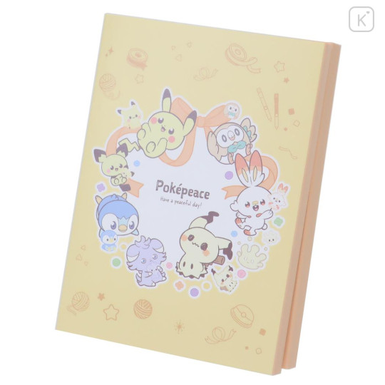 Japan Pokemon Patter Memo - Pokepeace / Orange Yellow - 1