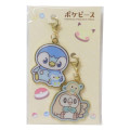 Japan Pokemon Metal Charm Set - Piplup & Rowlet / Pokepeace Doll - 1