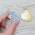 Japan Pokemon Metal Charm Set - Piplup & Rowlet / Pokepeace Doll - 2