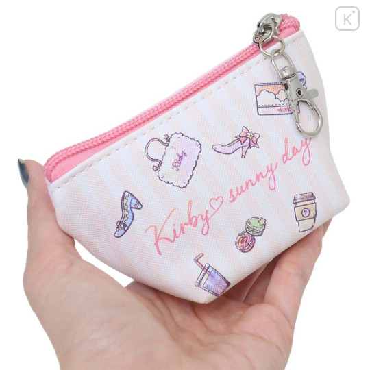 Japan Kirby Triangular Mini Pouch - Kirby / Sunny Day Face - 2