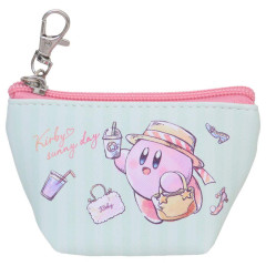 Japan Kirby Triangular Mini Pouch - Kirby / Sunny Day Shopping Mint