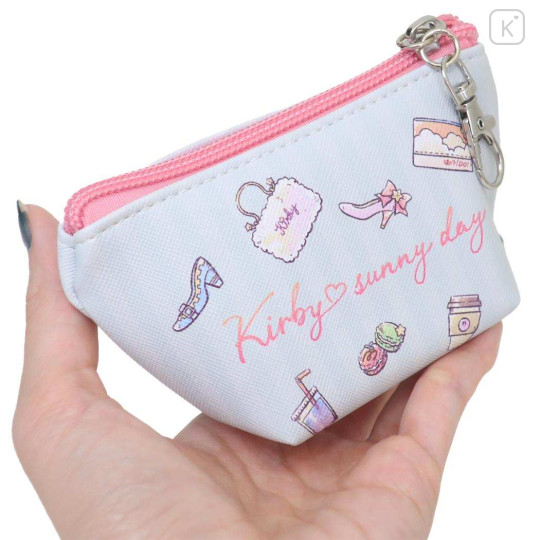 Japan Kirby Triangular Mini Pouch - Kirby & Waddle Dee / Sunny Day Shopping - 2