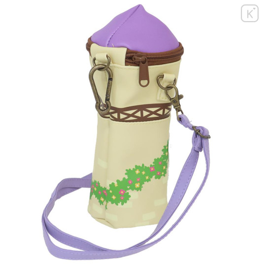 Japan Disney Plastic Bottle Holder Pochette - Rapunzel / Night - 2