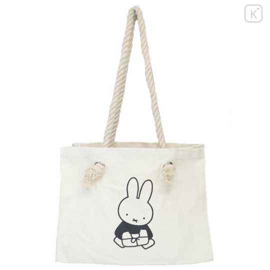 Japan Miffy Shopping Tote Bag - Beige - 1