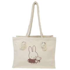 Japan Miffy Shopping Tote Bag - Miffy Hug Bear