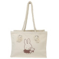 Japan Miffy Shopping Tote Bag - Miffy Hug Bear - 1