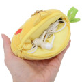 Japan Sanrio Die-cut Mini Pouch with Bag Charm - Pochacco : Omelette Rice - 3