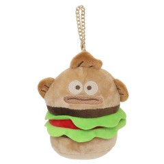 Japan Sanrio Die-cut Mini Pouch with Bag Charm - Hangyodon