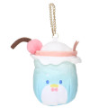 Japan Sanrio Die-cut Mini Pouch with Bag Charm - Tuxedosam - 1