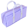 Japan Sanrio Boston Bag Pen Case - Kuromi / Tokimeki Heisei Kogal Light Purple - 2