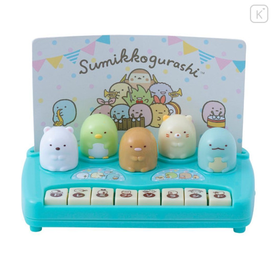 Japan San-X Mini Piano Toy - Sumikko Gurashi / Blue - 2