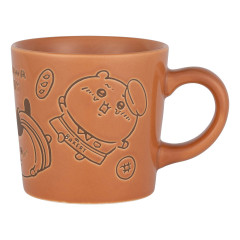 Japan Chiikawa Porcelain Mug - Chiikawa & Hachiware & Usagi / Chiikawa Bakery Brown Falling