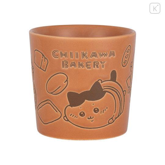 Japan Chiikawa Porcelain Mug - Chiikawa & Hachiware & Usagi / Chiikawa Bakery Brown Falling - 4