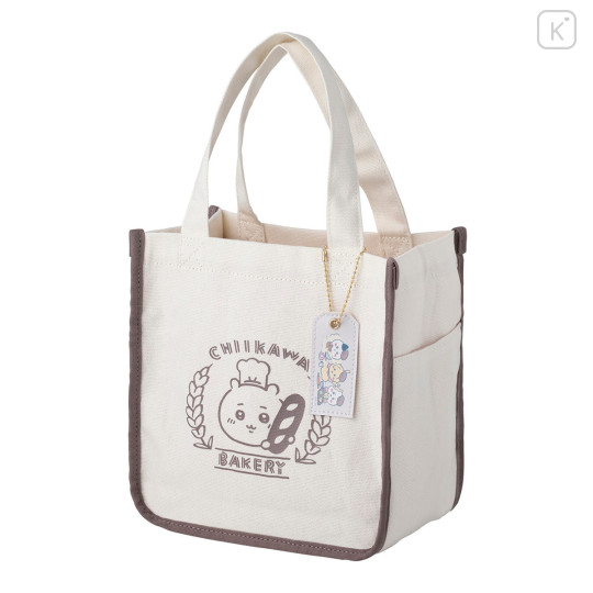 Japan Chiikawa Mini Tote Bag - Chiikawa Bakery Beige - 6