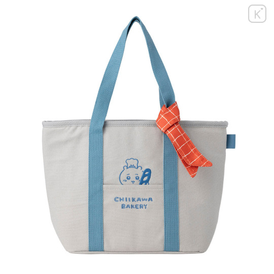 Japan Chiikawa Insulated Cooler Lunch Bag - Chiikawa Bakery Grey Blue - 1