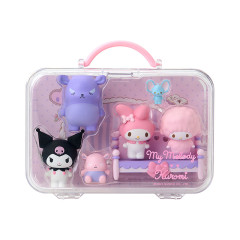 Japan Sanrio Original Mascot Doll Set - Kuromi & My Melody & My Sweet Piano