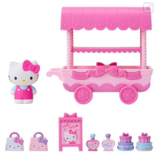 Japan Sanrio Original Mascot Doll & Wagon Set - Hello Kitty - 2