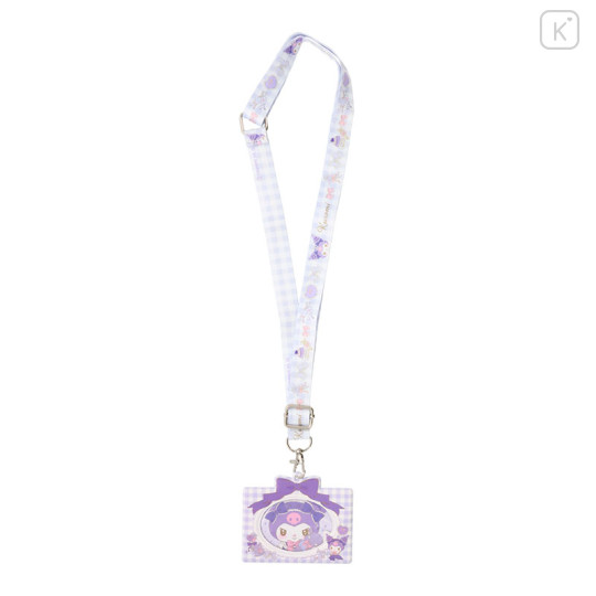 Japan Sanrio Strap Card Case - Kuromi / Lolita - 1