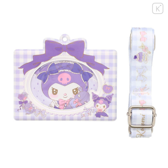 Japan Sanrio Strap Card Case - Kuromi / Lolita - 3