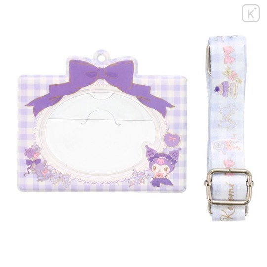 Japan Sanrio Strap Card Case - Kuromi / Lolita - 4