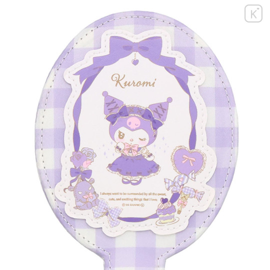 Japan Sanrio Hand Mirror - Kuromi / Lolita - 3